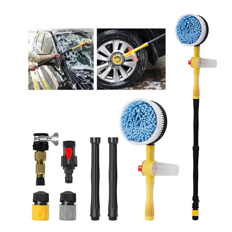 360° Rotary Car Wash Brush Kit